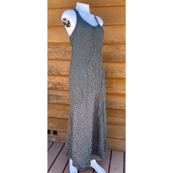 Ella Moss EDFZ10873 Made in USA Rayon Green Maxi Dress Size S - Picture 8 of 10